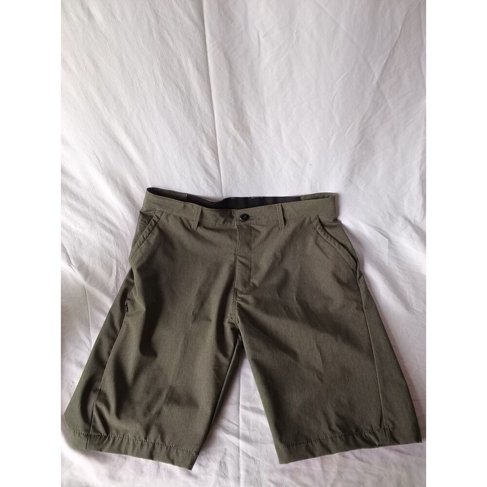 Kenneth Cole 33 Mens Flat Front Short Green